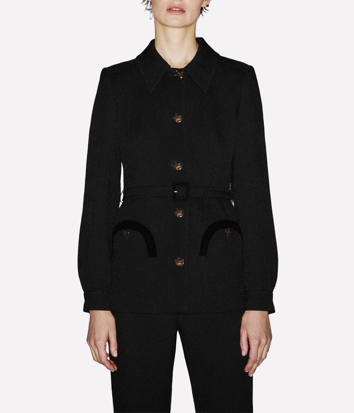 Luna Paint Jacket in BLACK