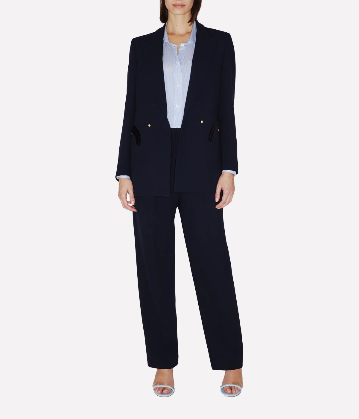 Resolute Everyday Double Breasted Blazer in NAVY