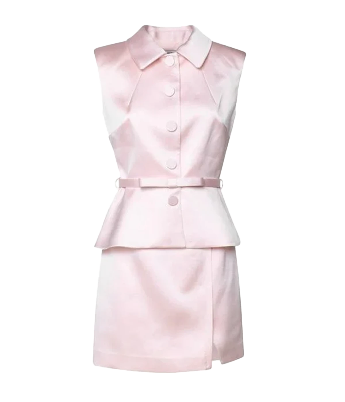 Tailored Mini Dress in Pink
