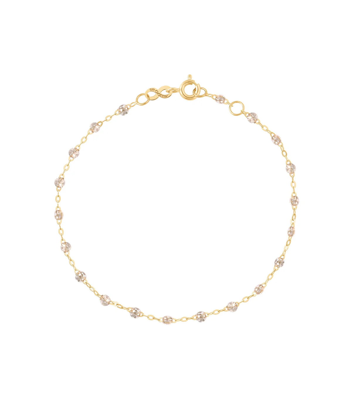 Classic Gigi 17cm Bracelet 18ct Yellow Gold & Sparkle