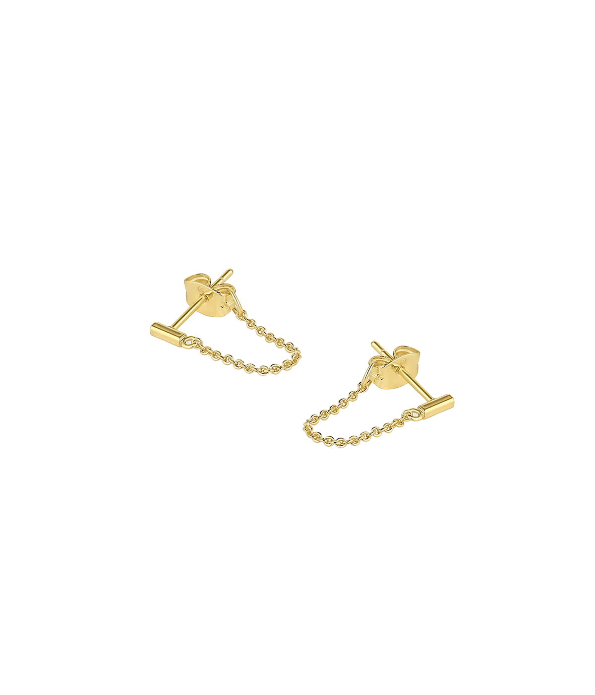 Tatum Chain Huggie in Gold