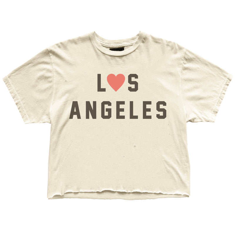 Los Angeles Tee in Antique White