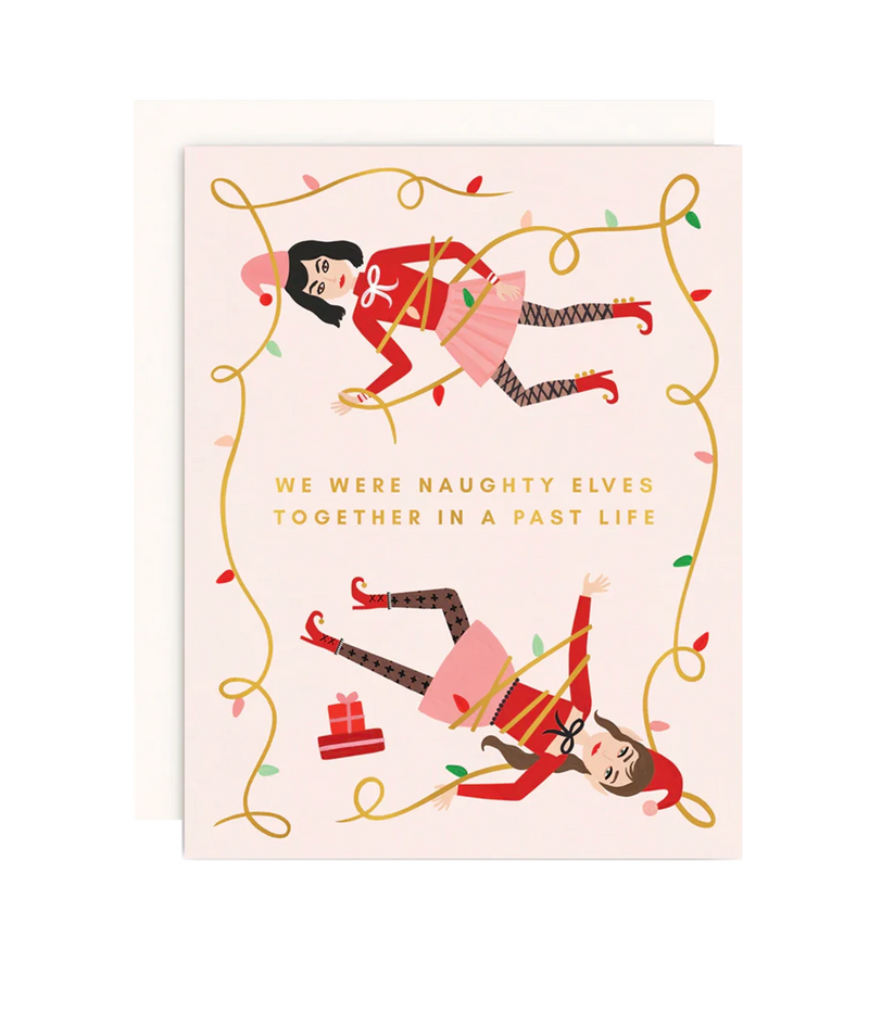 We Were Naughty Elves Card