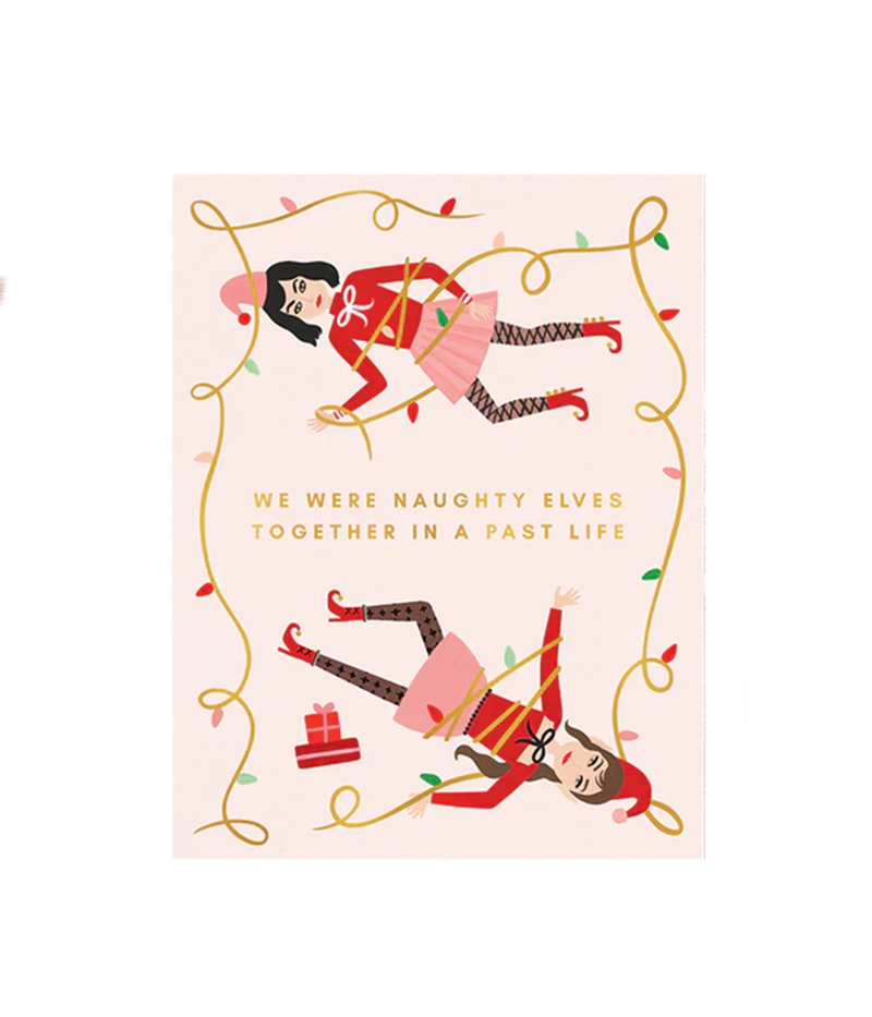 We Were Naughty Elves Card