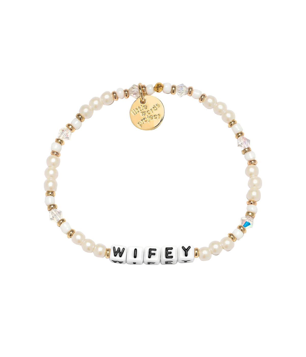 Wifey Bracelet in White