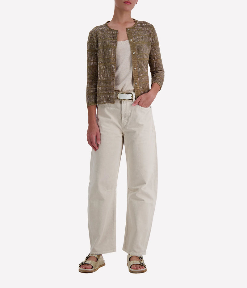Woman Knitted Vest in Mushroom