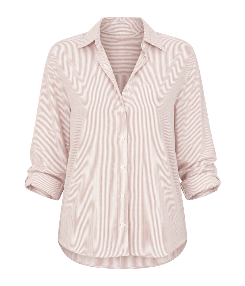 Beau Shirt in Burnt Sienna Stripe