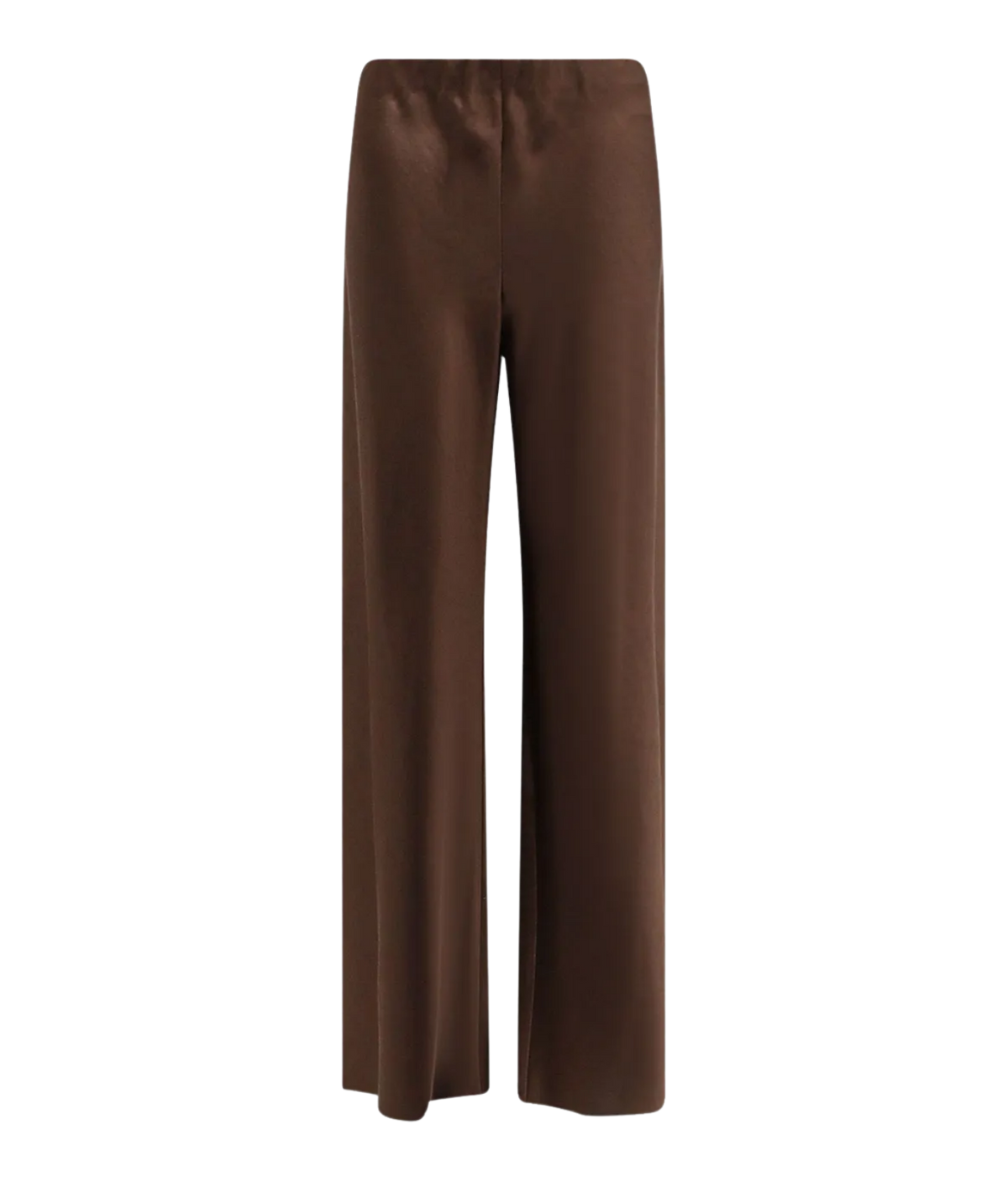 Colette High-Rise Fluid Satin Bias Pant in Expresso