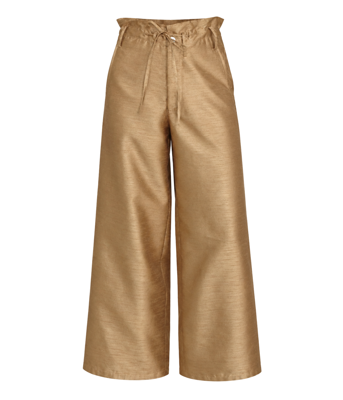 Dupioni Straight Leg Pant In Camel