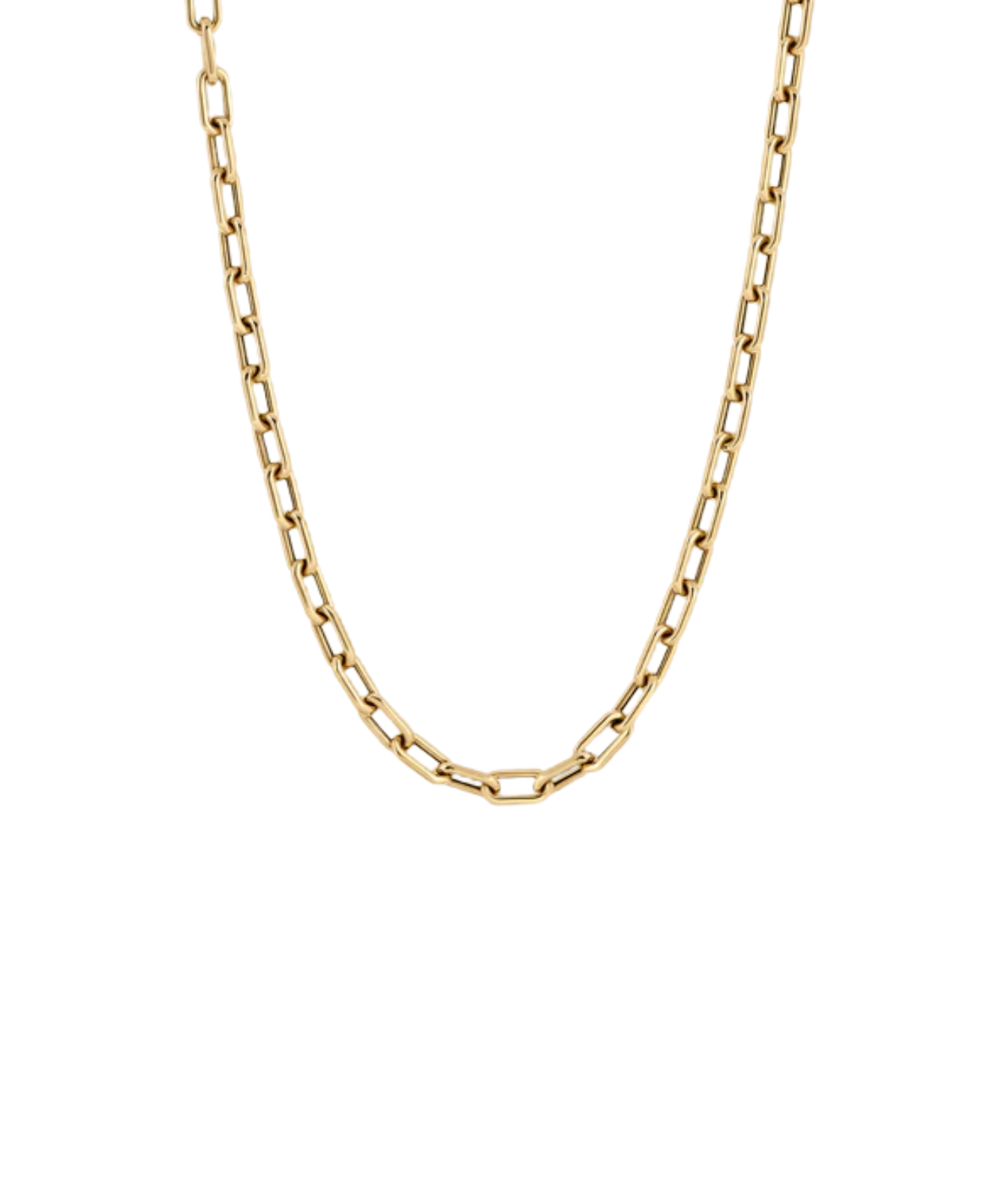 5.3mm 16inch Italian Chain Link Necklace in 14K Yellow Gold