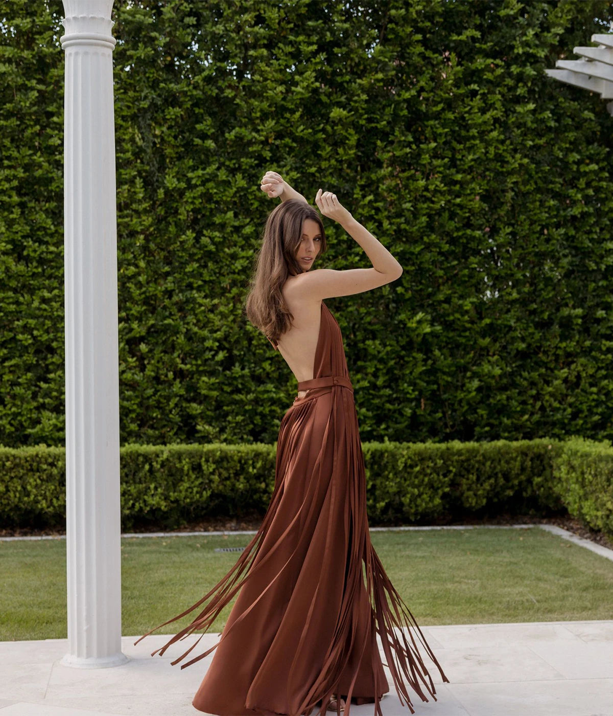 Giorgia Dress In Chocolate