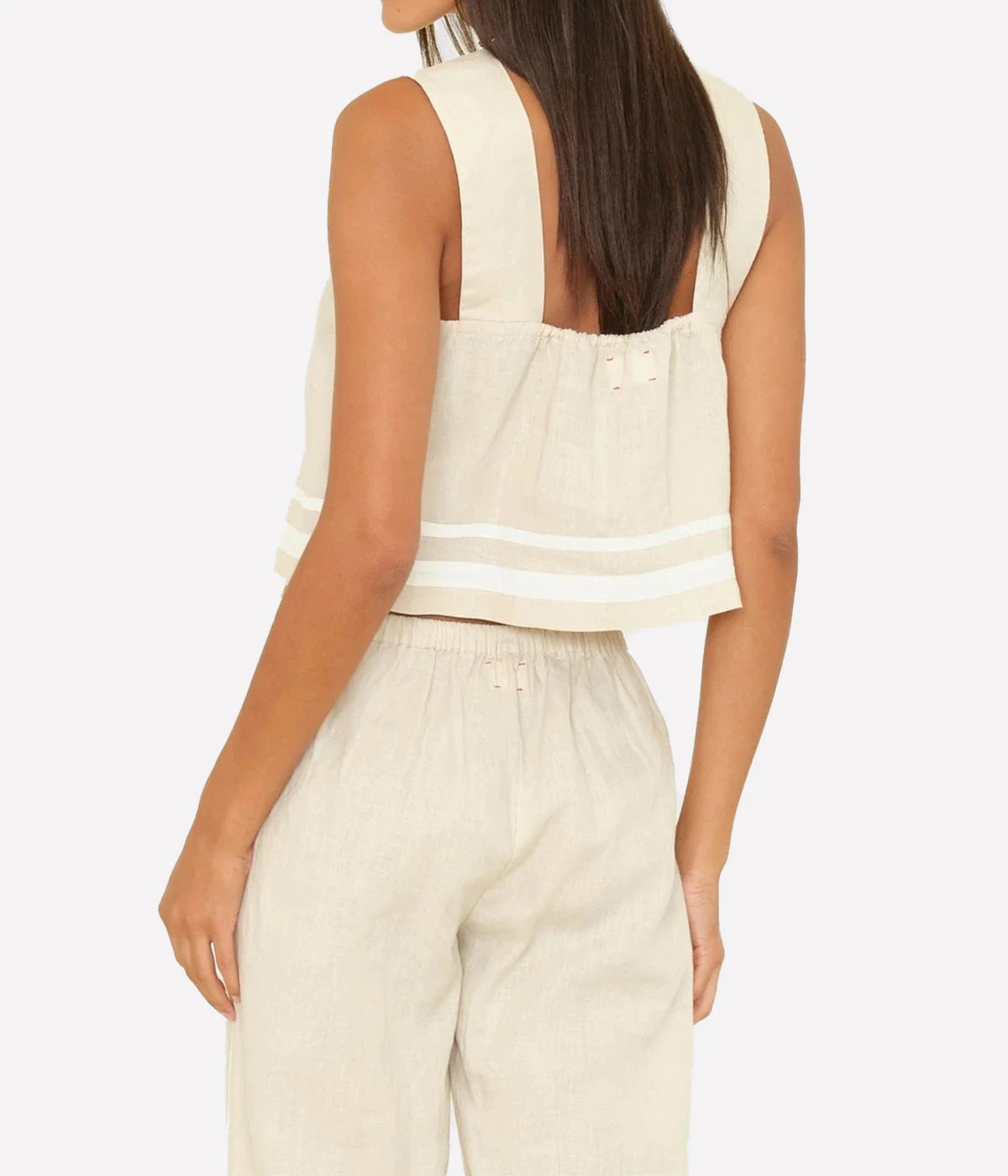 Leni Top In Winds Linen