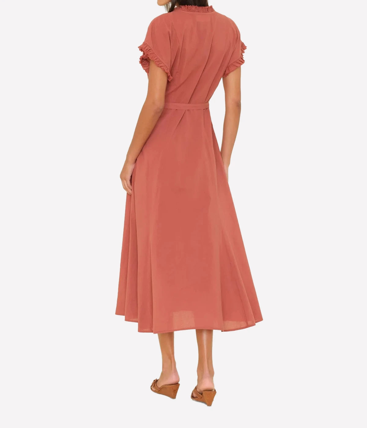 Dixie Dress In Cinnabar