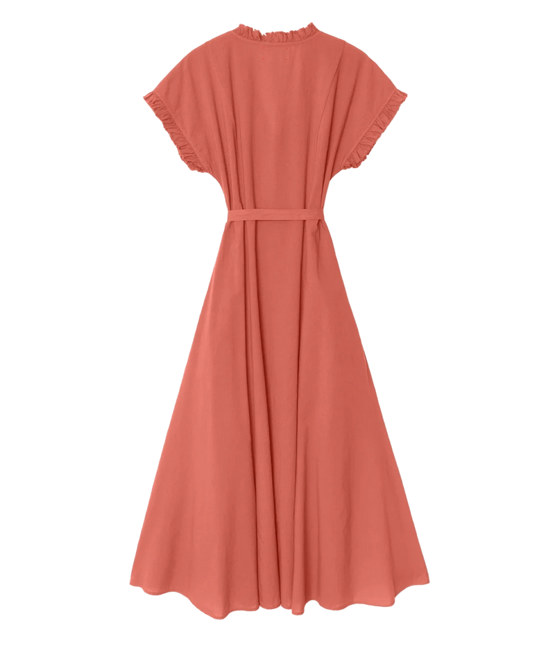 Dixie Dress In Cinnabar