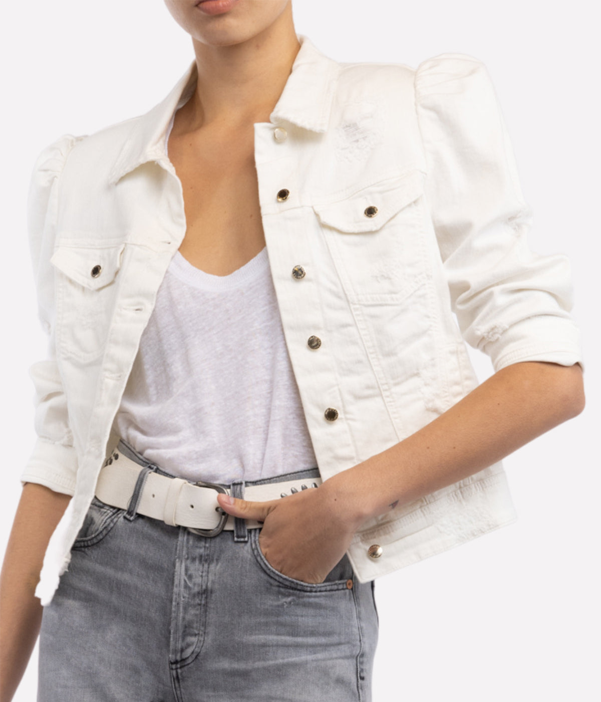 Ada Jacket in Vintage White