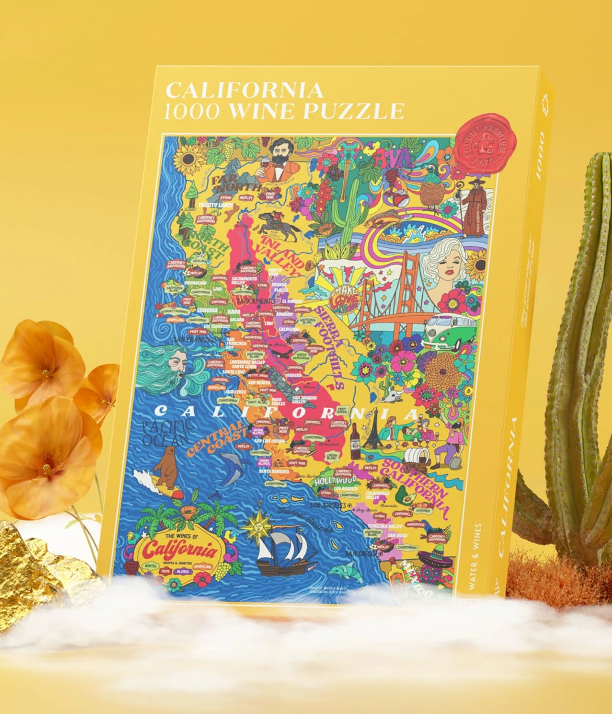 1000 Piece Puzzle of California
