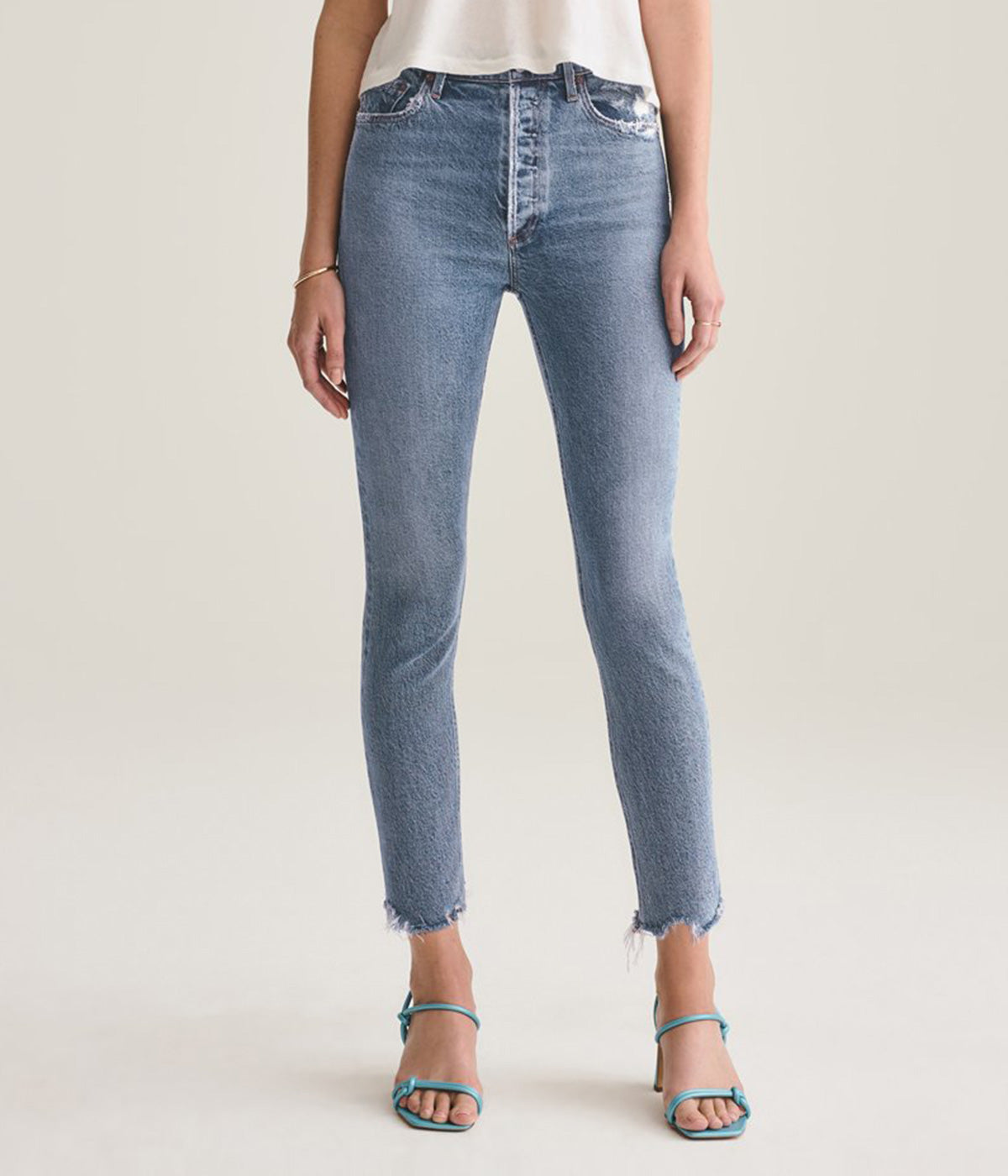 Nico High Rise Slim Fit Jeans in Rooted