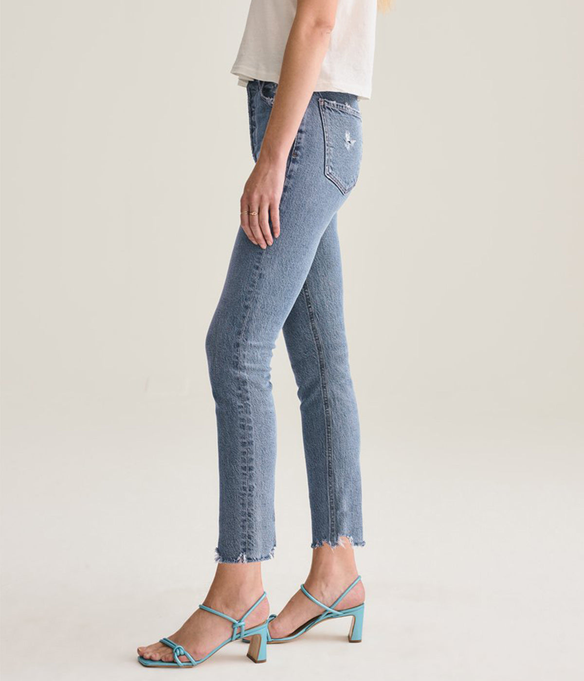 Nico High Rise Slim Fit Jeans in Rooted