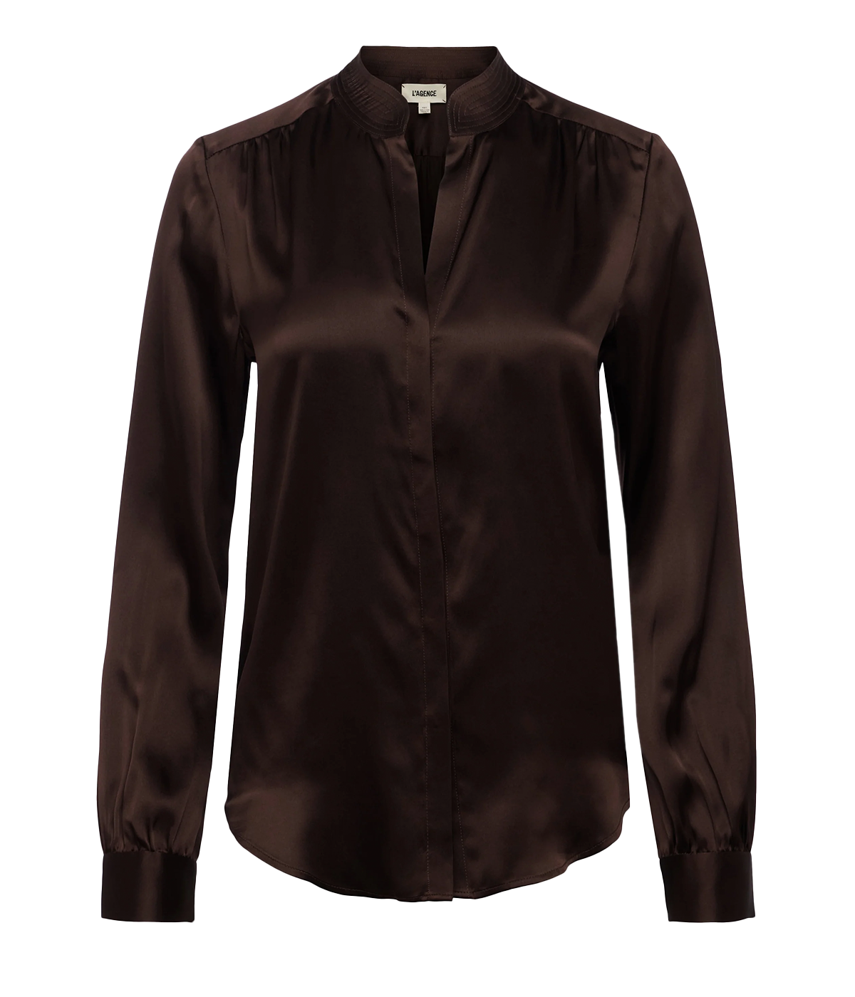 Bianca Long Sleeve Blouse in Chocolate