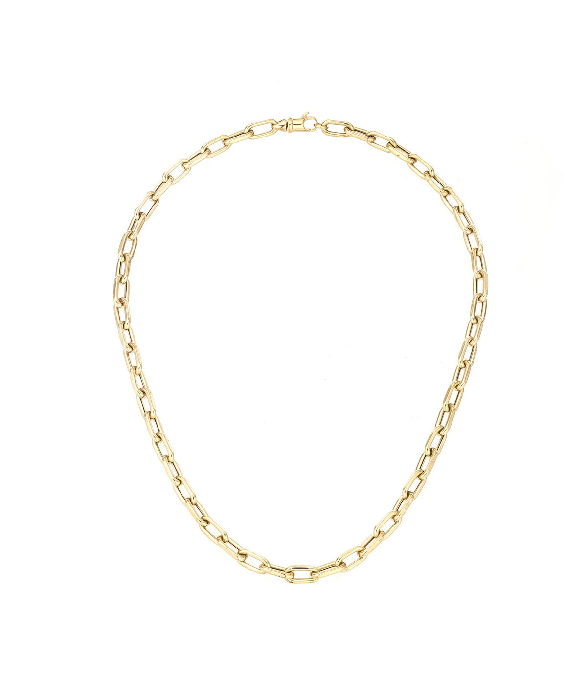 5.3mm 18inch Italian Chain Link Necklace in 14K Yellow Gold