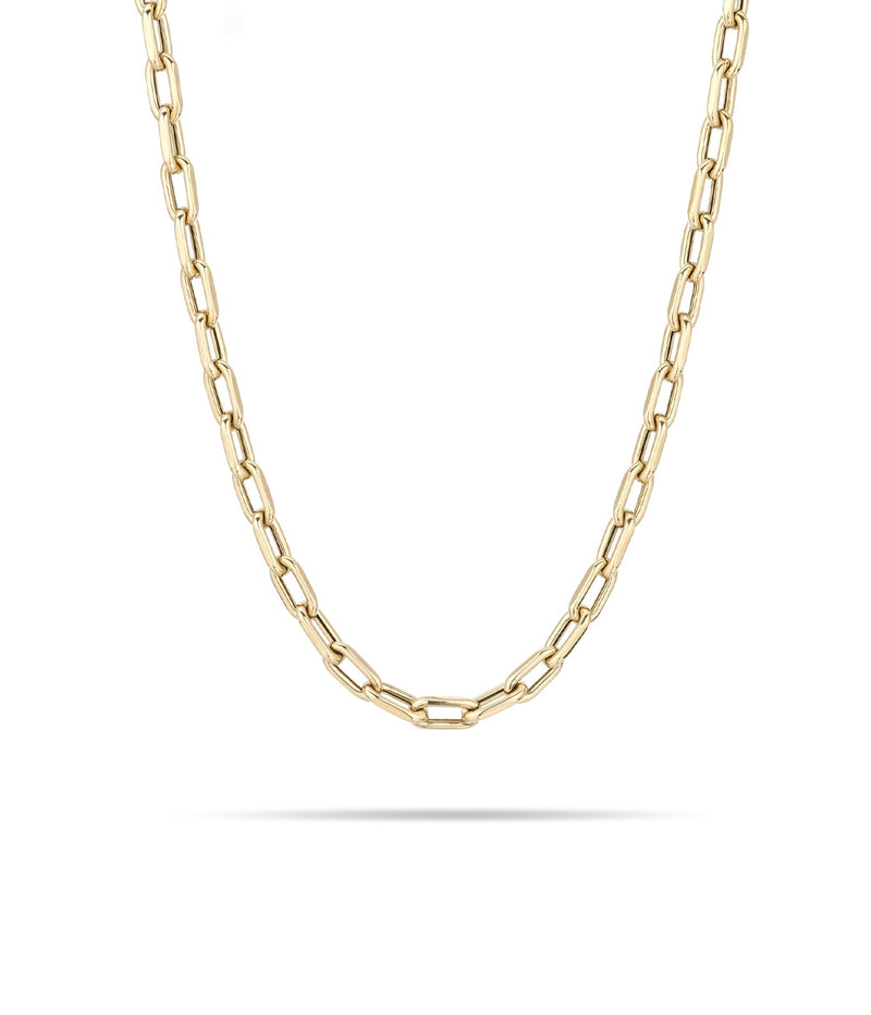 5.3mm 18inch Italian Chain Link Necklace in 14K Yellow Gold