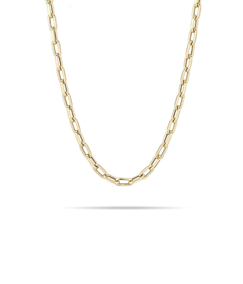 5.3mm 16inch Italian Chain Link Necklace in 14K Yellow Gold