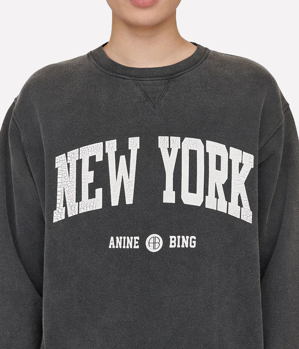 Romano Sweatshirt University New York in Washed Black