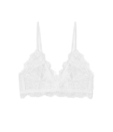 Lace Bra with Trim in Ivory – Calexico