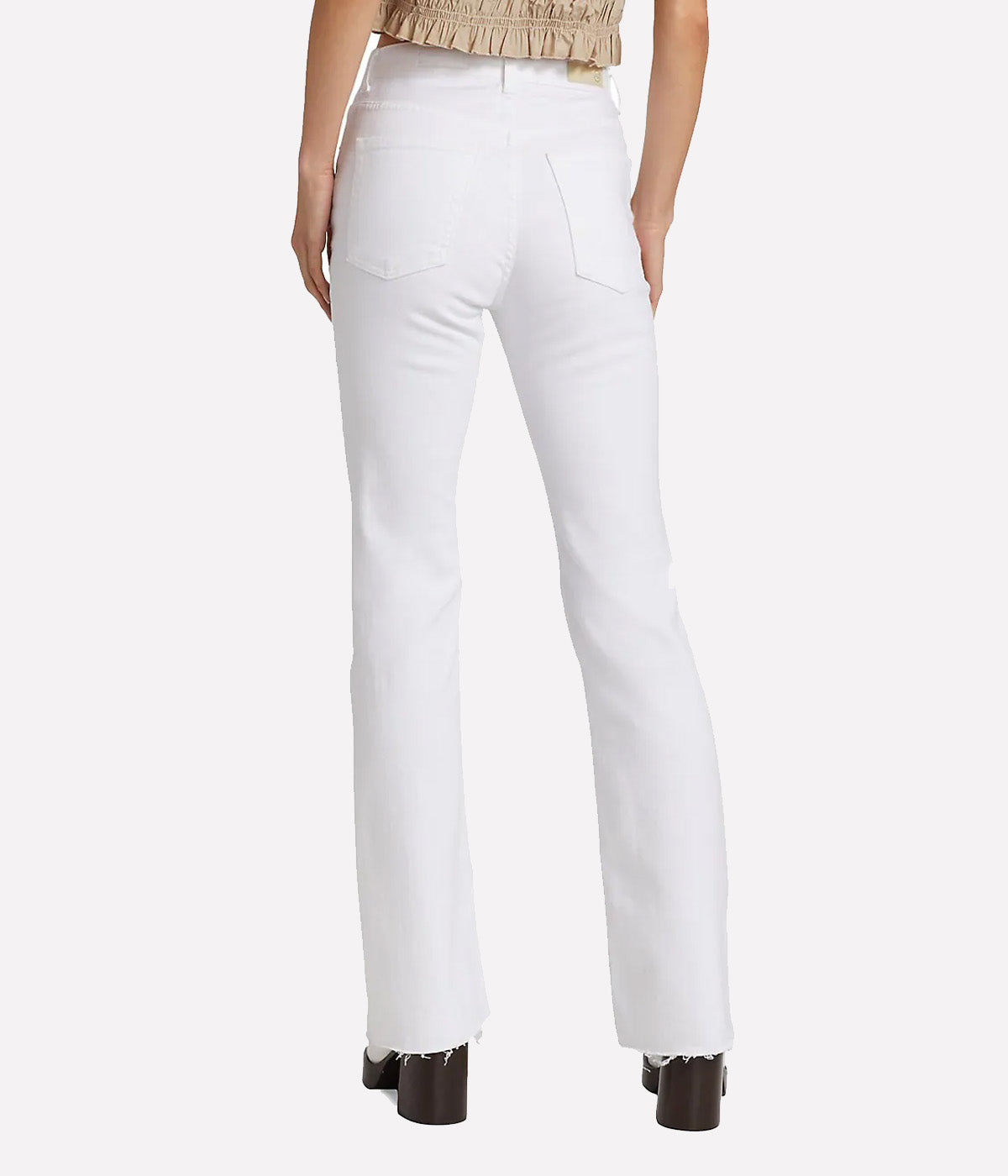 Alexxis Straight Jean in Authentic White