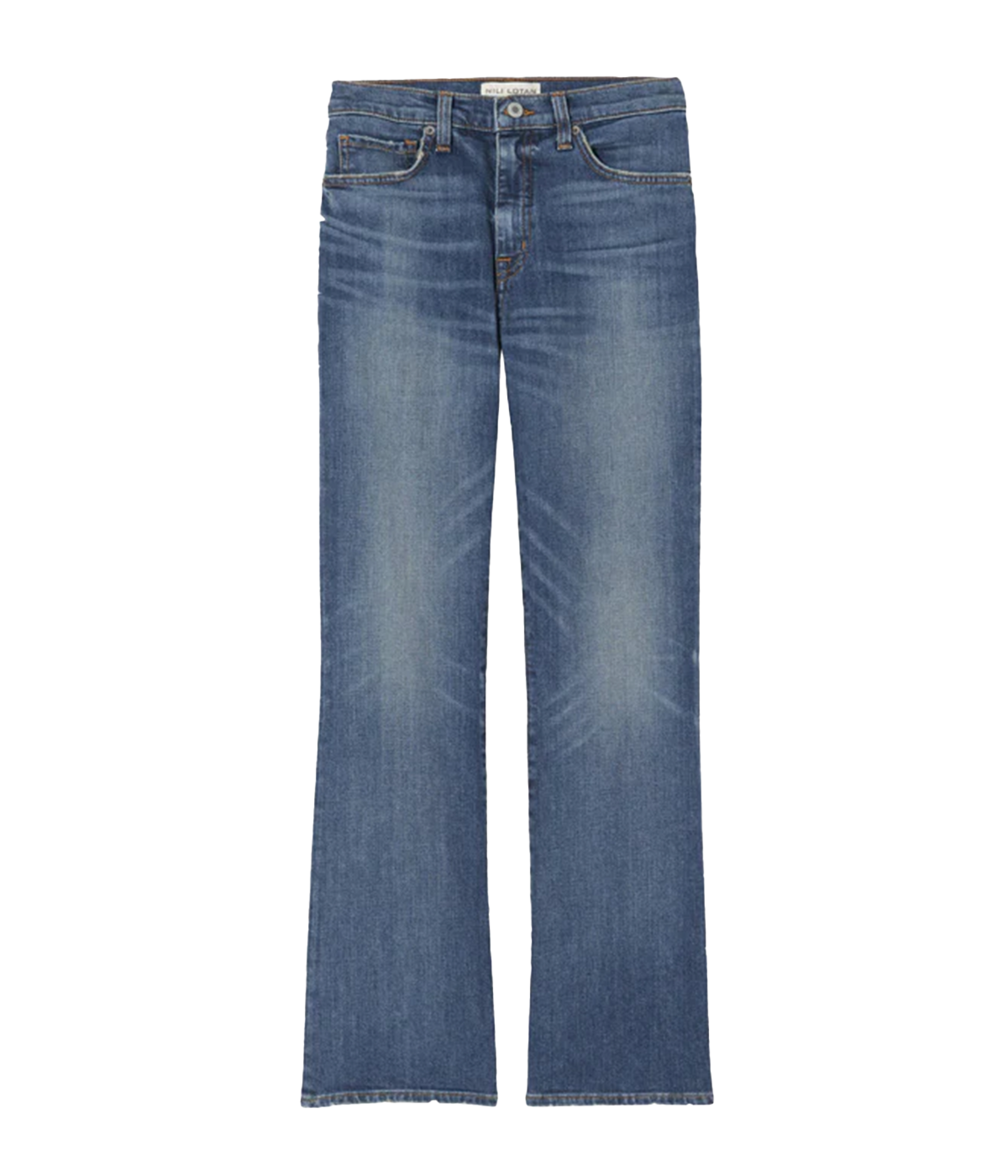 ALT text: High-waisted Boot Cut Jean in premium denim with a flattering bootcut silhouette.