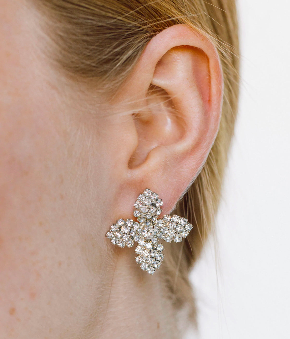Callie Earrings in Crystal
