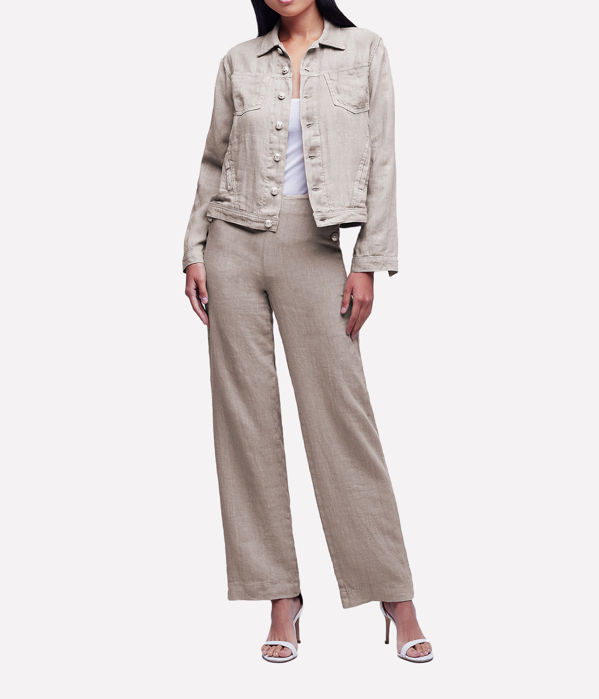 Celine Slim Fit Femme Jacket in Dune