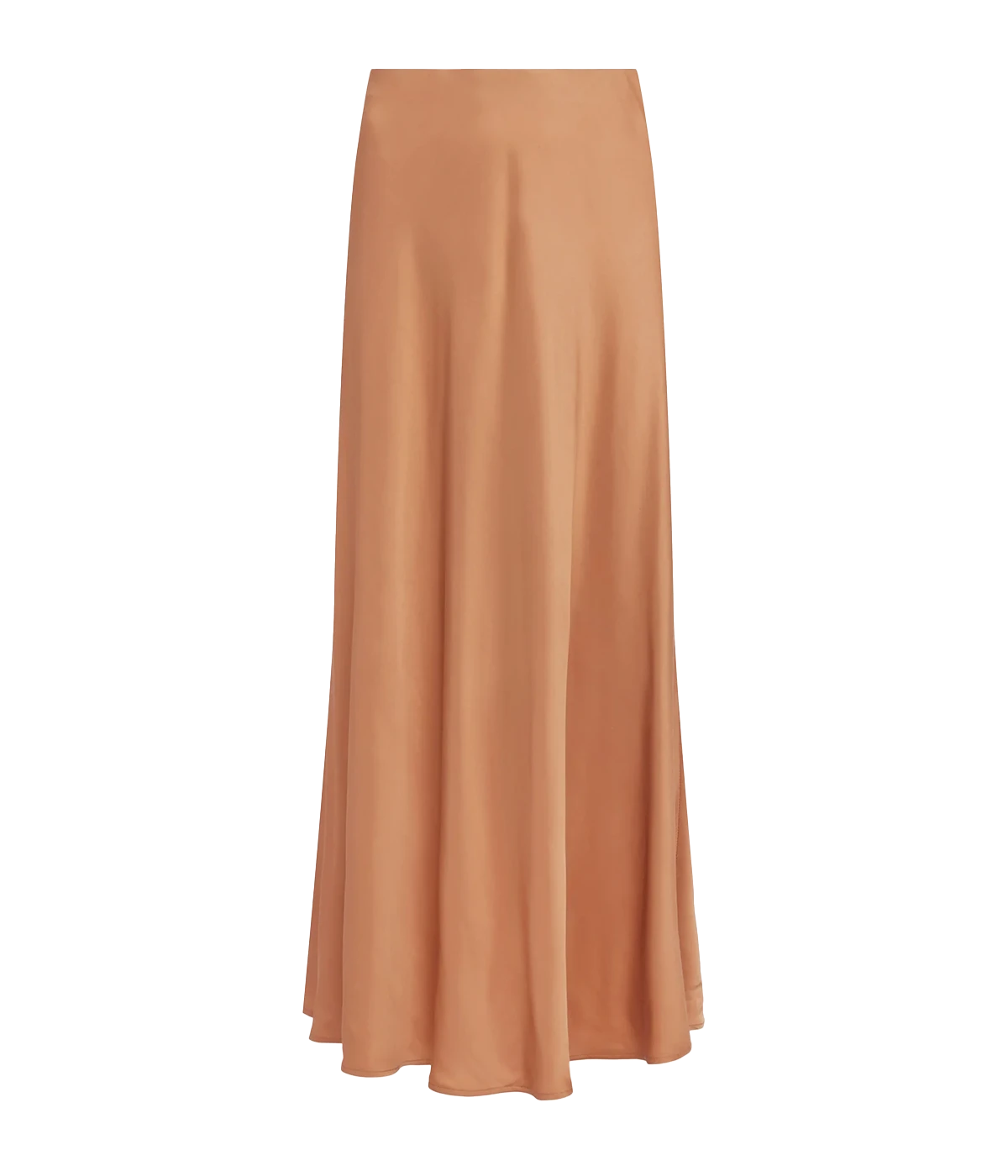 Clarisa Bias Length Skirt in Soft Tan
