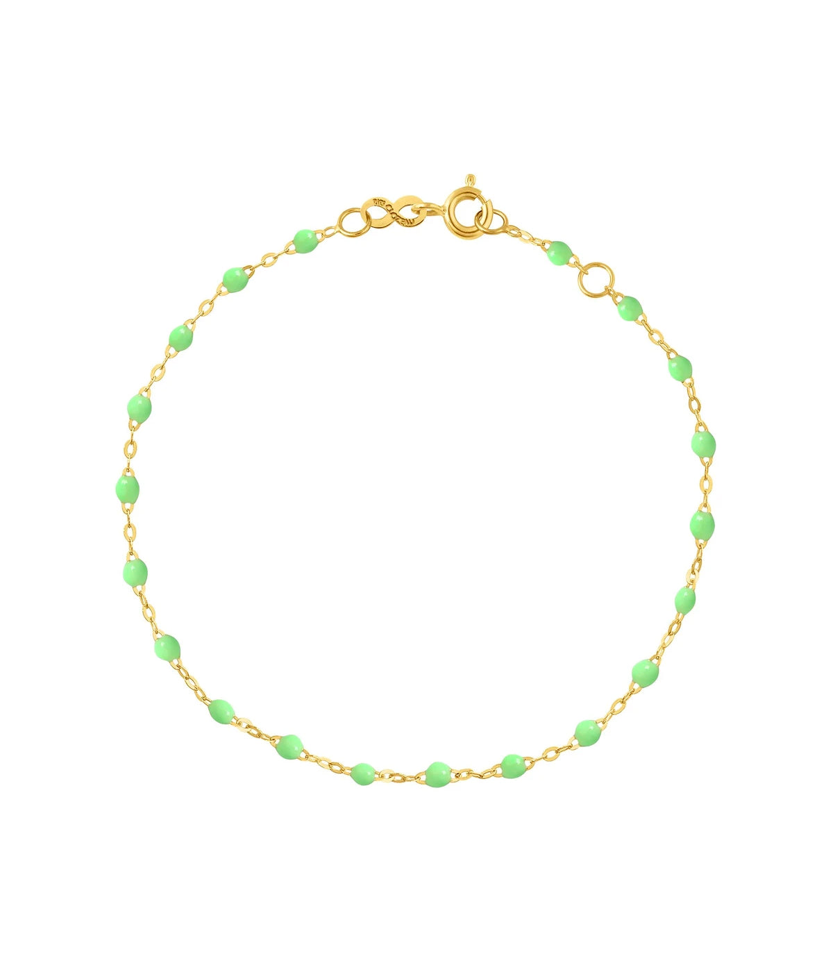 Classic 17cm Bracelet in 18K Yellow Gold & Anis