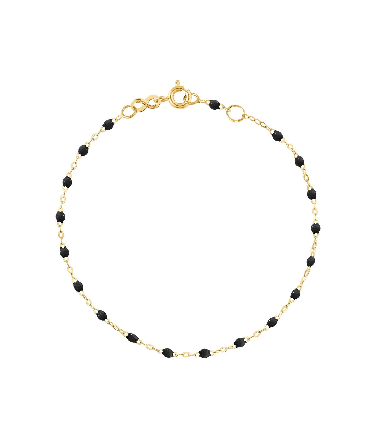 Classic 17cm Bracelet in 18K Yellow Gold & Black