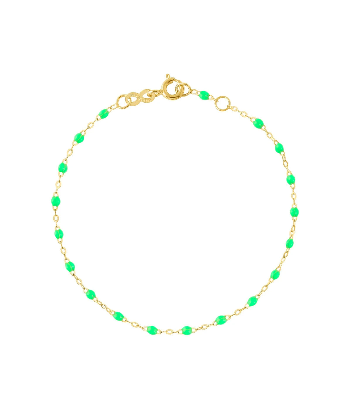 Classic 17cm Bracelet in 18K Yellow Gold & Neon