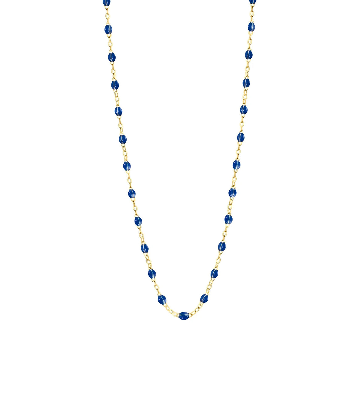 Classic Gigi 42cm Necklace in 18K Yellow Gold & Sapphire