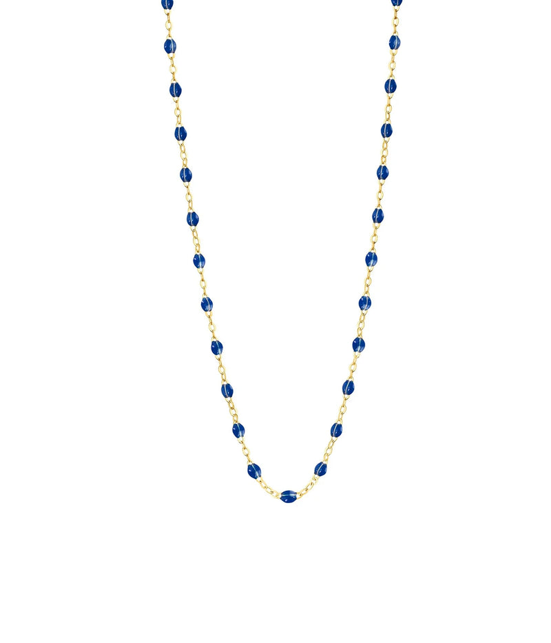 Classic Gigi 42cm Necklace in 18K Yellow Gold & Sapphire