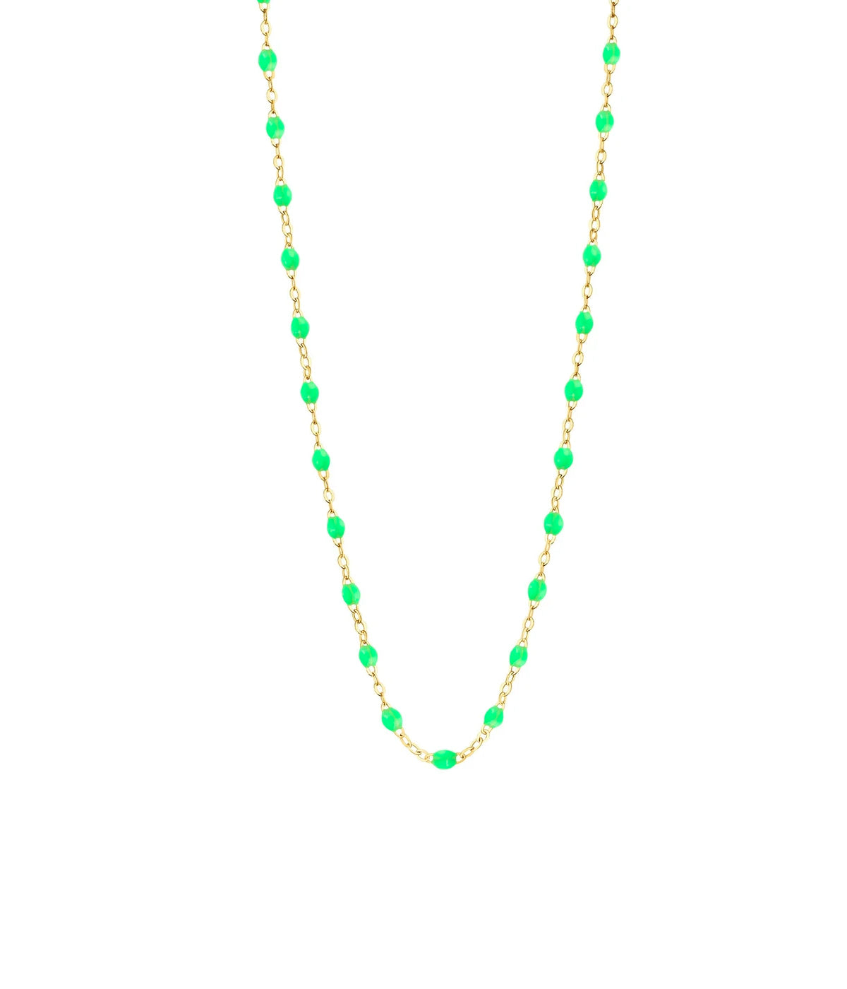 Classic Gigi 42cm Necklace in 18K Yellow Gold & Neon