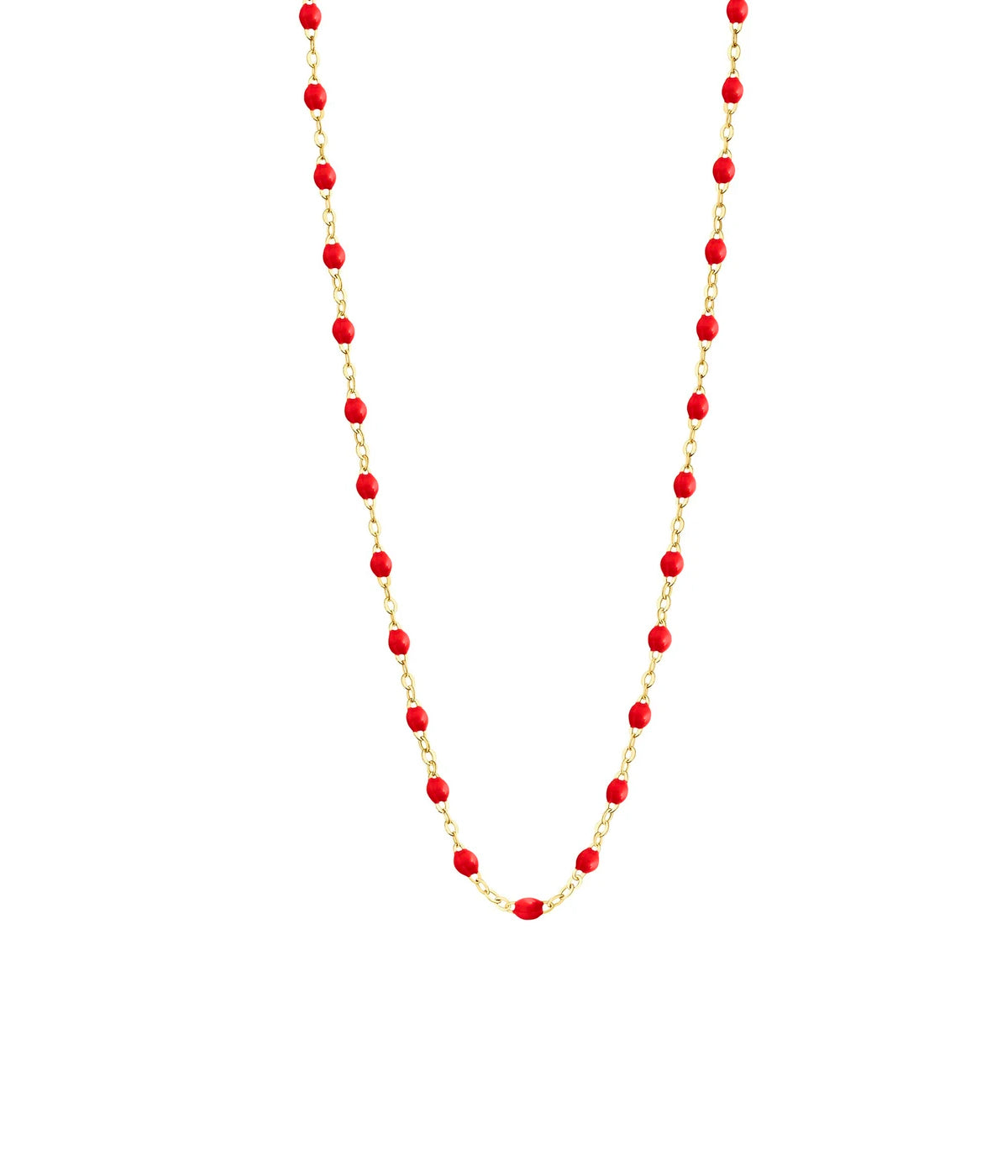 ALT text
Gigi CLOZEAU Classic Gigi necklace in 18ct yellow gold with unique Iceberg resin jewels, 42cm length