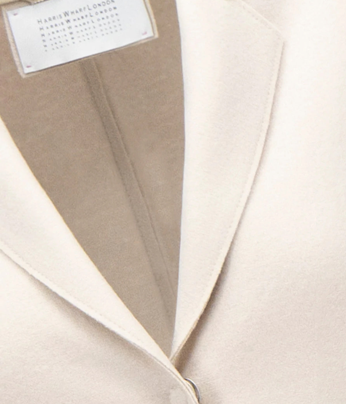 Coccon Coat Light Pressed Wool in Cream