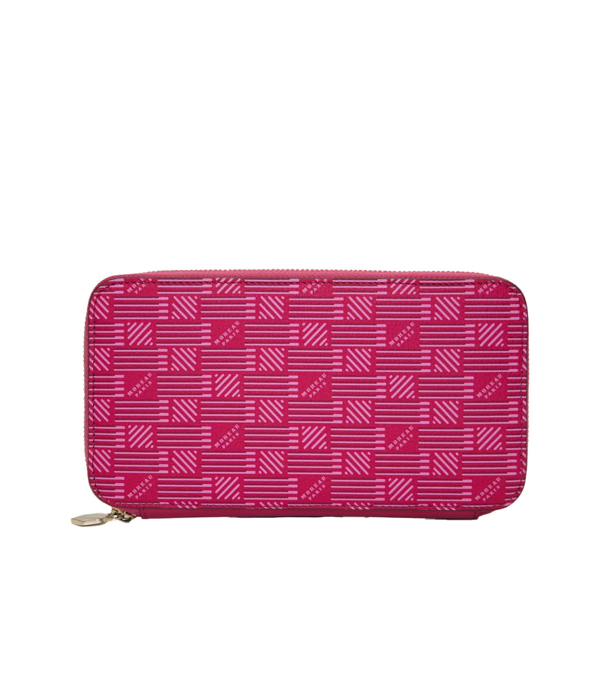 Continental Zip Wallet BB in Fuchsia & Cream