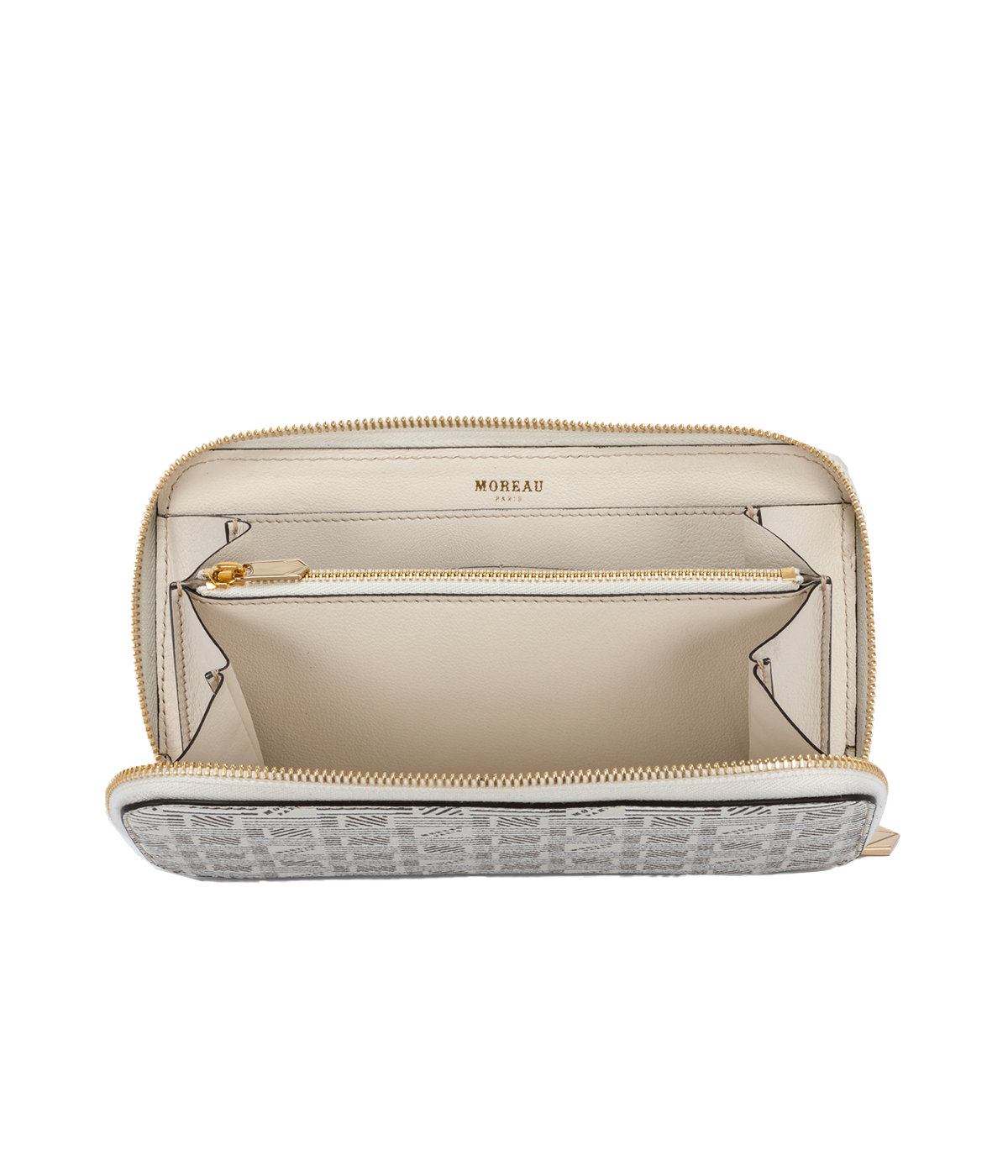 Continental Zip Wallet BB in Milk & Cream