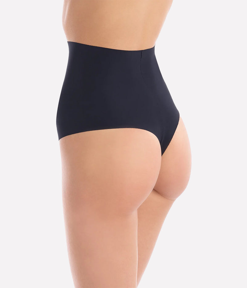 Control Thong in Black