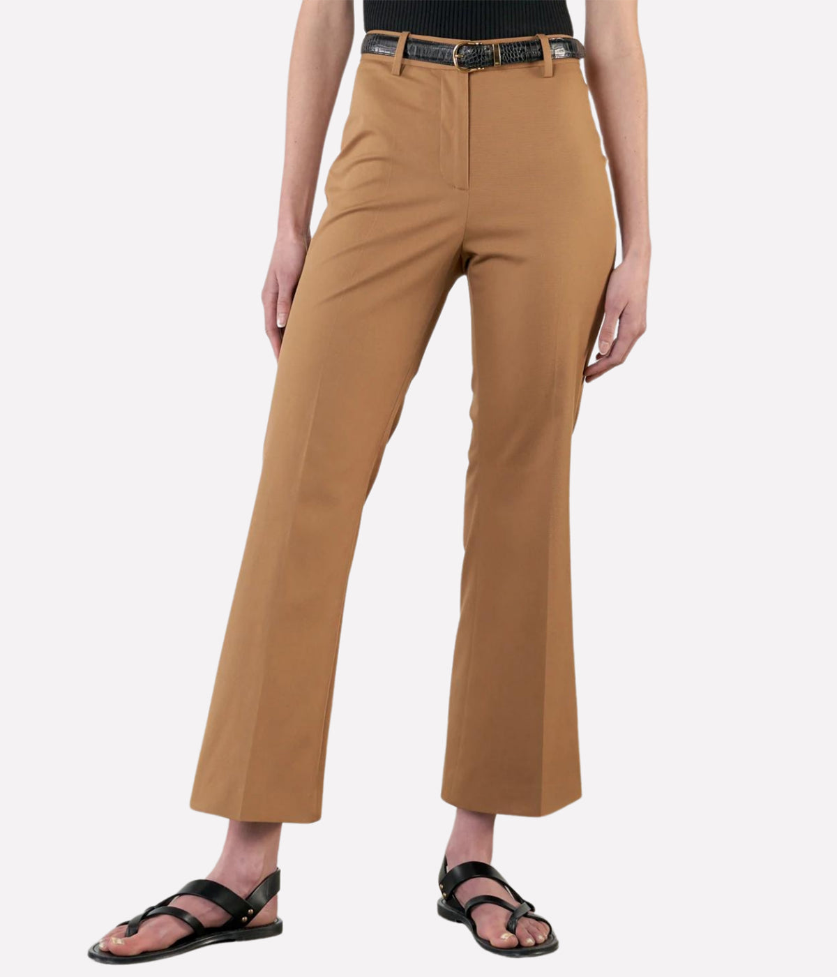 Cropped Corette Pant in Whiskey