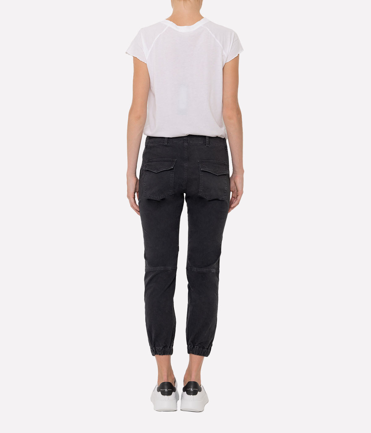 Cropped Military Pant in Carbon