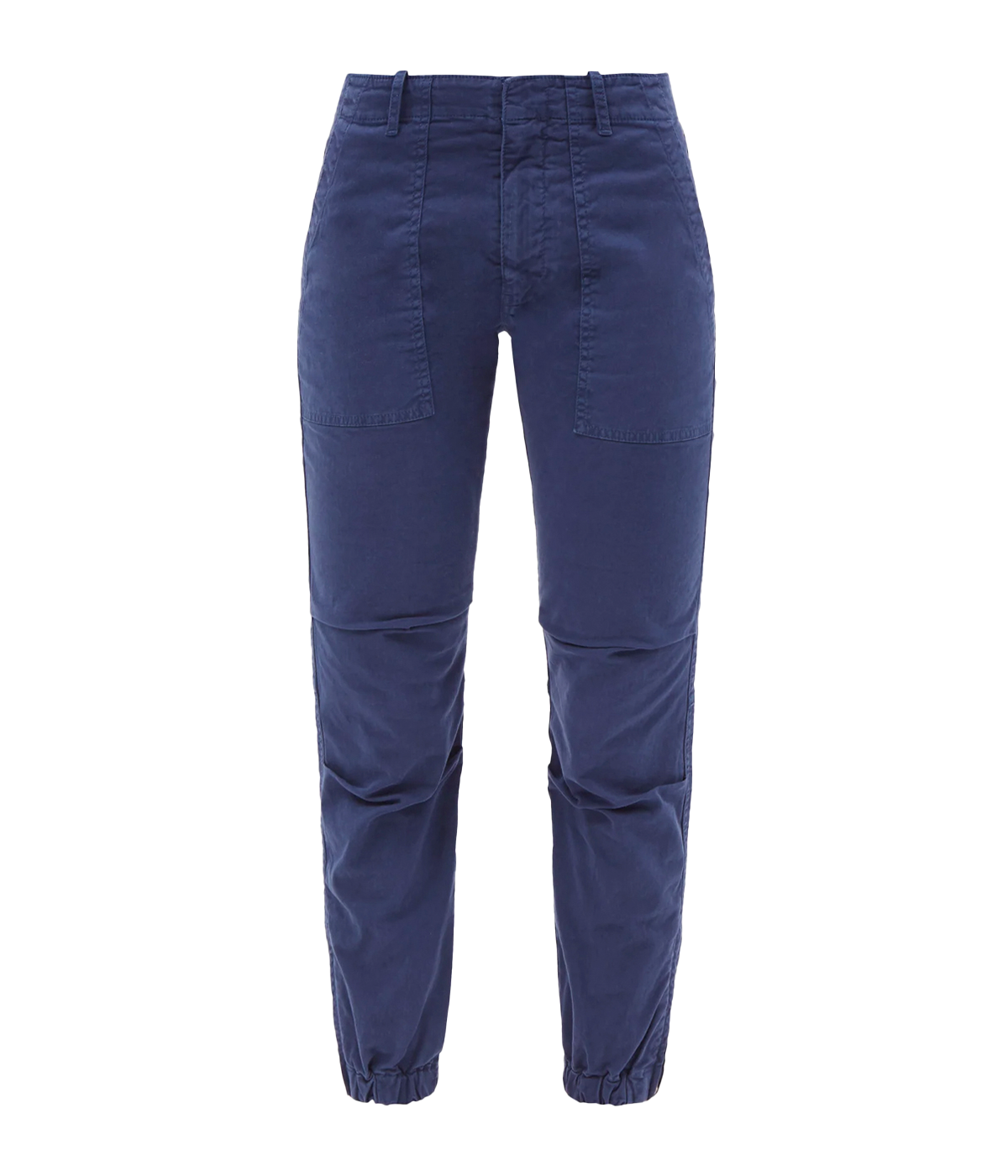 Cropped Military Pant in Marine Blue