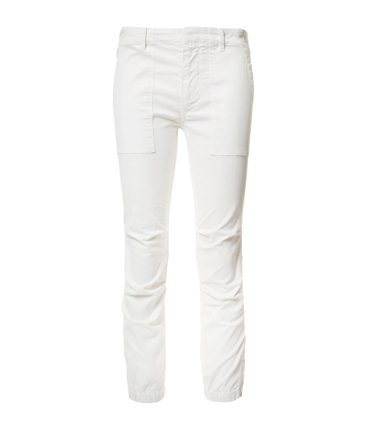 Cropped Military Pant in White