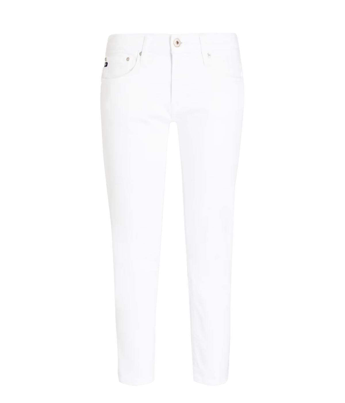 Ex-Boyfriend Slim Jean in 1 Year Tonal White, featuring a relaxed slim fit, mid-rise waist, and clean white denim with subtle tonal detailing for a modern, versatile look.