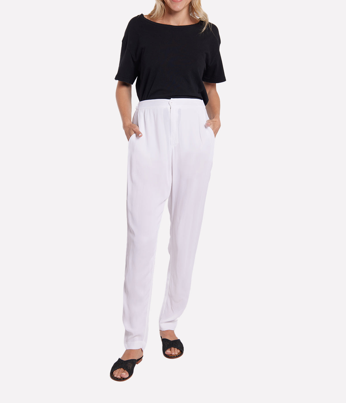 Slim Pant in White